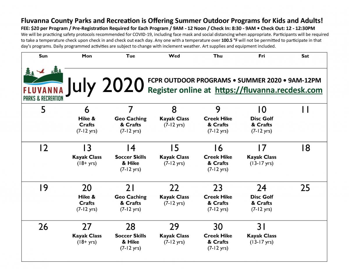 Parks and Recreation - Youth Summer Programs | Fluvanna County Virginia